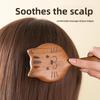 Head Meridian Massage Comb, Cute Pet-shaped Cat Paw Style, Round Teeth, Scalp Care, No Hair Sticking, Stress-relieving, Coarse Teeth Comb