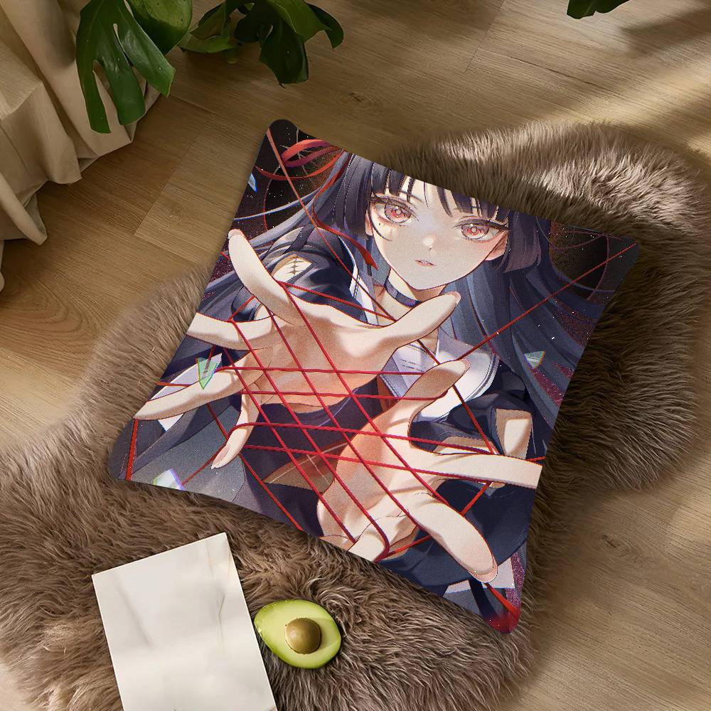 Hot Chisa Wuthering Waves Pillow Case Cushion Cover Decor Home Throw Pillow Covers For Couch Camping Pillow Cover Decorations