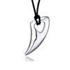 Drop Shipping Natural Black Obsidian Carving Wolf Head Amulet Pendant Necklace Obsidian Blessing Lucky Pendants Fashion Jewelry