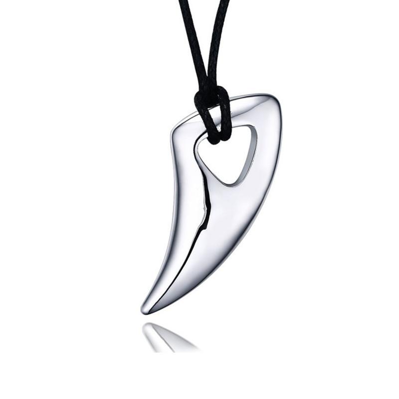 Drop Shipping Natural Black Obsidian Carving Wolf Head Amulet Pendant Necklace Obsidian Blessing Lucky Pendants Fashion Jewelry