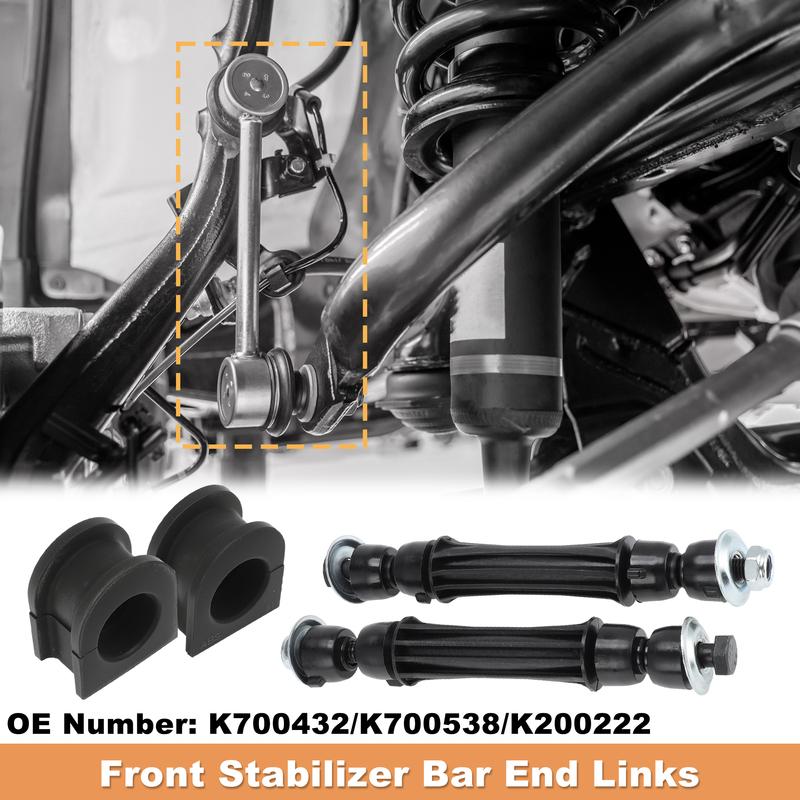 UXCELL K700432 Front Sway Bar Link Bushing Kit for Chevy Silverado for GMC Sierra Yukon