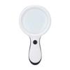 Handliche Leselupe LED-Lupe 10-fach 88mm zum Lesen von Büchern und ZeitungenWeiß