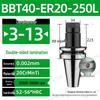 CNC-Hochgeschwindigkeits-Doppelseitiger BBT30/40/50-ER20/25/32 Werkzeughalter mit Dynamischer Auswuchtung
