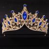 Baroque Crystal Tiaras and Crown Rhinestone Prom Diadem Headband for Women Bridal Wedding Hair Accessories Jewelry Crown Tiara