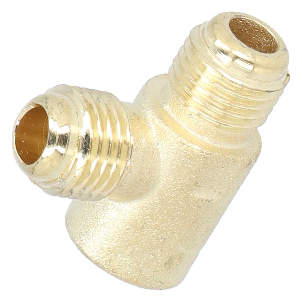 2Pcs Tee Adapter Oil Free Machine Check Valve Threaded Pipe Connector for 550W Air Compressor