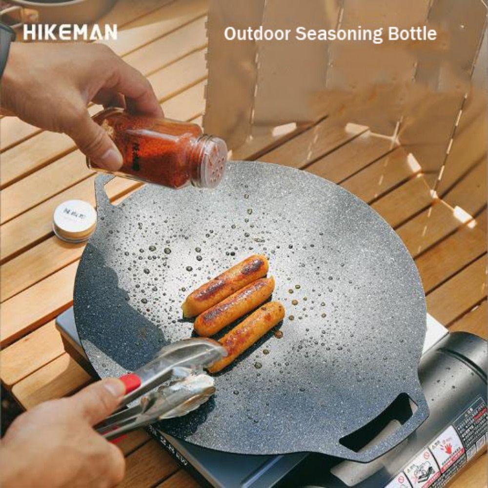 New Portable Outdoor Seasoning Bottle Package 15*14*14cm 3 Colors Picnic Seasoning Distribution Bottle Camping Barbecue Bottle