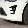 Für Toyota 86 GT86 2016-2020 Autoaufkleber Frontstoßstange Seitenbelüftung Spoiler Canard Abdeckungen Karbonfaser-Look Glänzendes Schwarz Zubehör