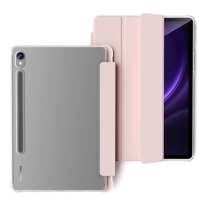 Genomskinligt Kristalldatorfodral Med Pennfack För Samsung Galaxy Tab A11+ S9 S10 FE Lite 11'' A9 Plus A8 S7/S8 S11 Ultra PU-läder Flip Magnetiskt Stöd