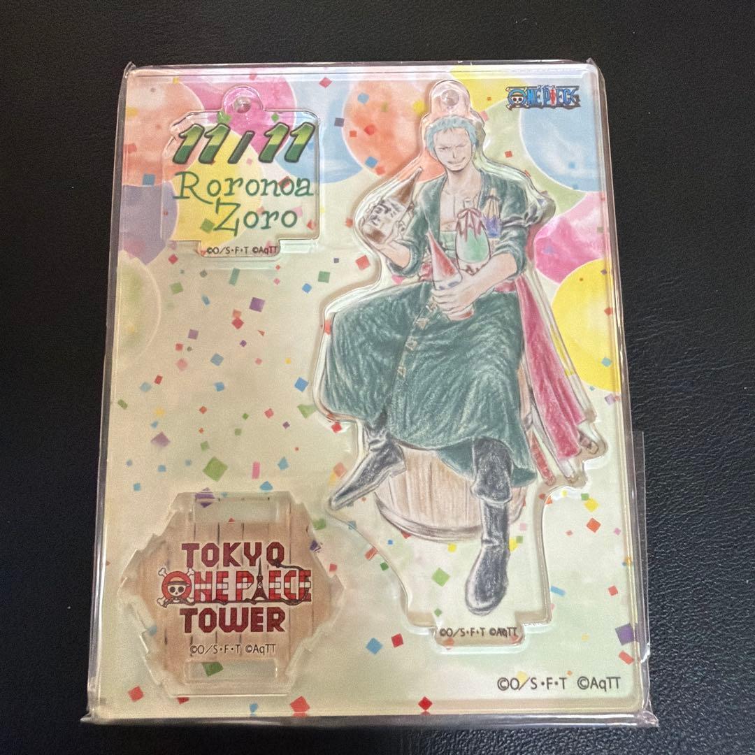 Used Tokyo One Piece Tower Zoro 2019 Birthday Acrylic Stand Charm