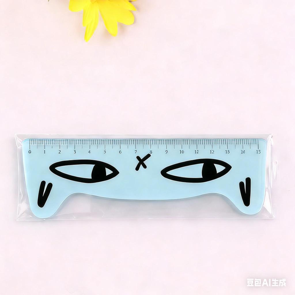 1 pc cat Straight Ruler Cute cartoon  ruler cartoon for Drawing School stationery