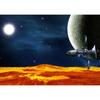 Aerospace Art Poster: Decorative Kraft Paper, Framed Wall Mural