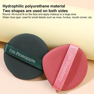 3 Pcs Foundation Sponge Puffs Quick Rebound Makeup Tools Washable Lightweight Powder Cosmetic for Daily