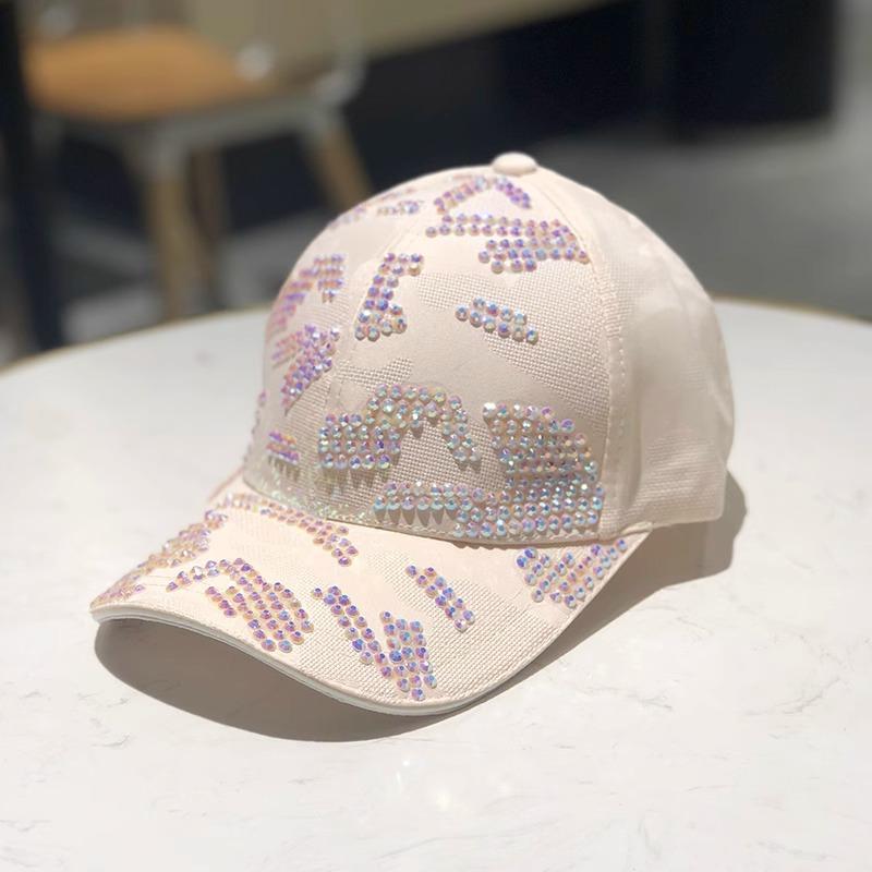 

Корейская Мода Стразы Шляпа Женская Весна и Лето Повседневная Уличная Молодежная Универсальная Дорожная Бейсболка Бейсболка Adjustable