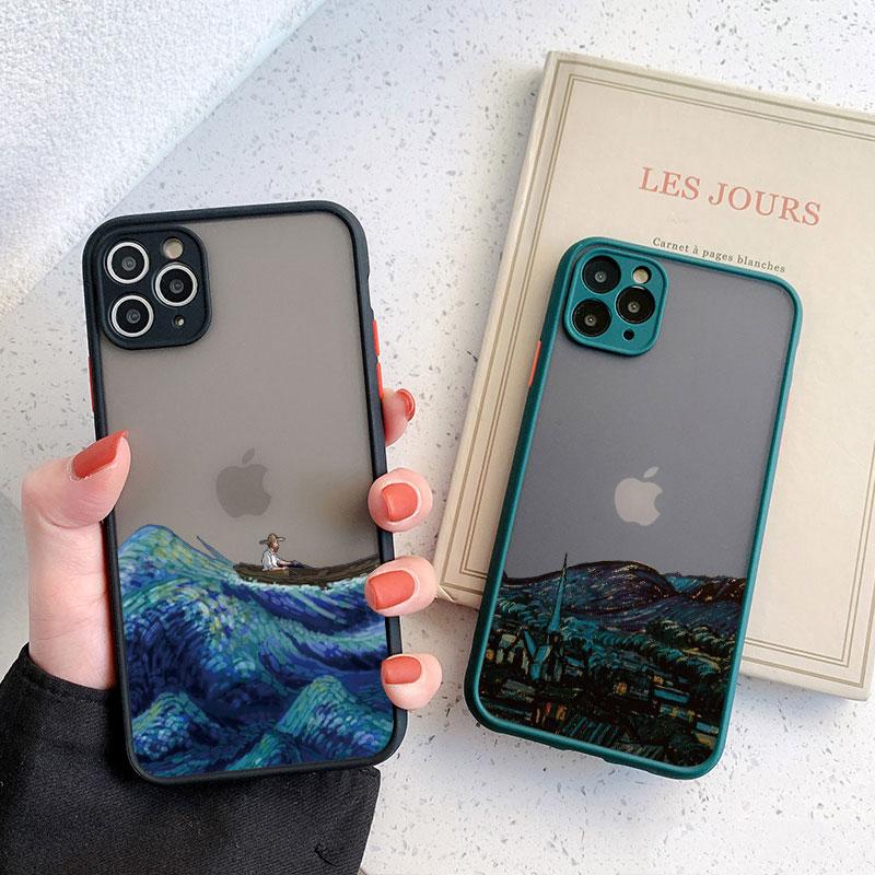 Art Van Gogh Oil Painting For iphone 16 7 8 15 Plus SE 2020 X XR XS 14 11 12 13 Pro Max Mini Phone Case Shockproof Back Cover