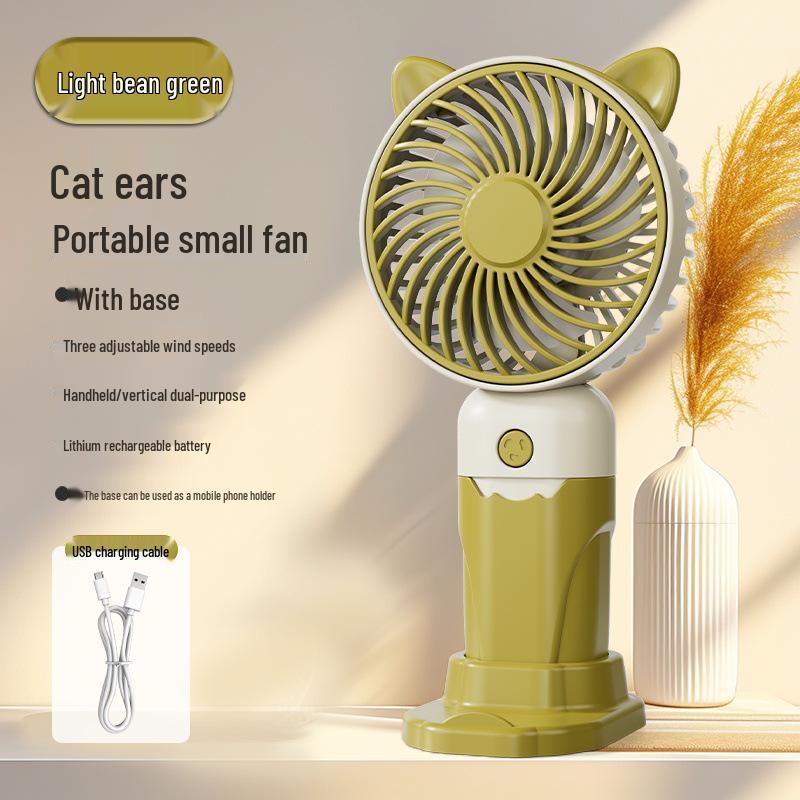 Rechargeable USB Mini Fan: Portable Handheld & Desktop Stand, Ideal Student Gift