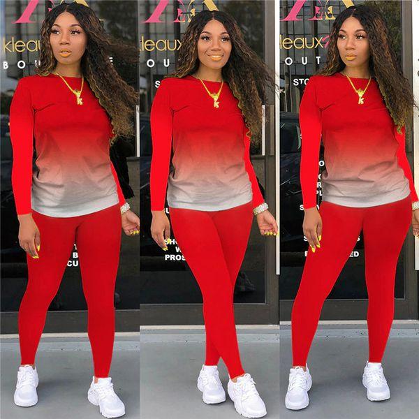 Two Piece Outfit Jogger Suit Gradient 