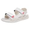 Soft-soled Velcro leather sports sandals women's summer new student versatile flat-bottomed casual beach women's shoes