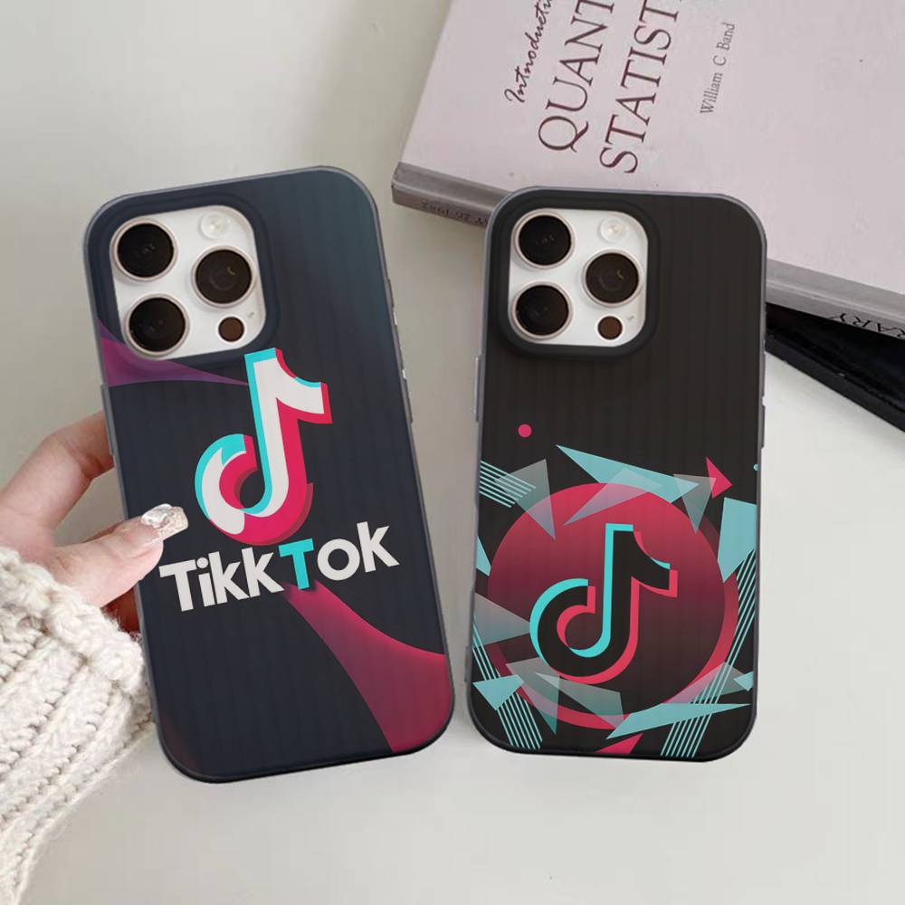 T-TikTok-K For IPhone 17 16 15 14 Plus 13 12 11 Pro Max With Shockproof Protective Phone Cover