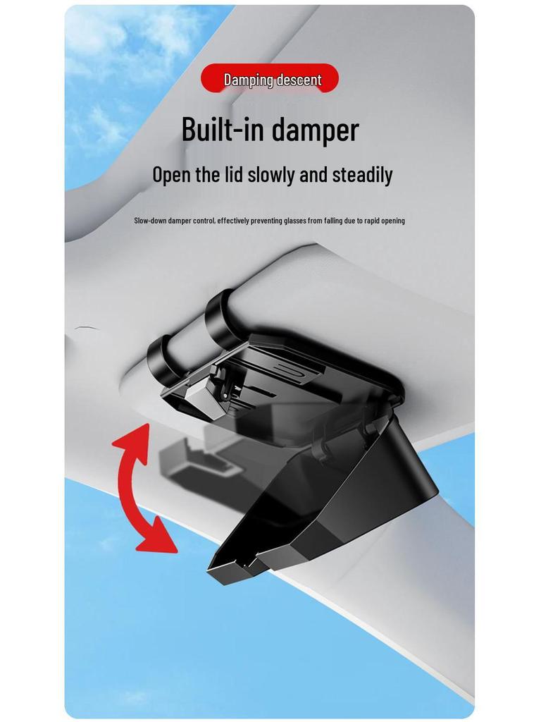 Étui à lunettes de soleil pour voiture: Boîte de rangement multifonctionnelle pour intérieur Volkswagen, Honda, Mercedes-Benz