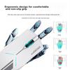 MACHENIKE M721 Wireless Gaming Mouse, Wired E-Sports Mouse, Laptop Mouse for Office Use, Mechanical Rechargeable Dual-Mode Mouse, 10000DPI, White