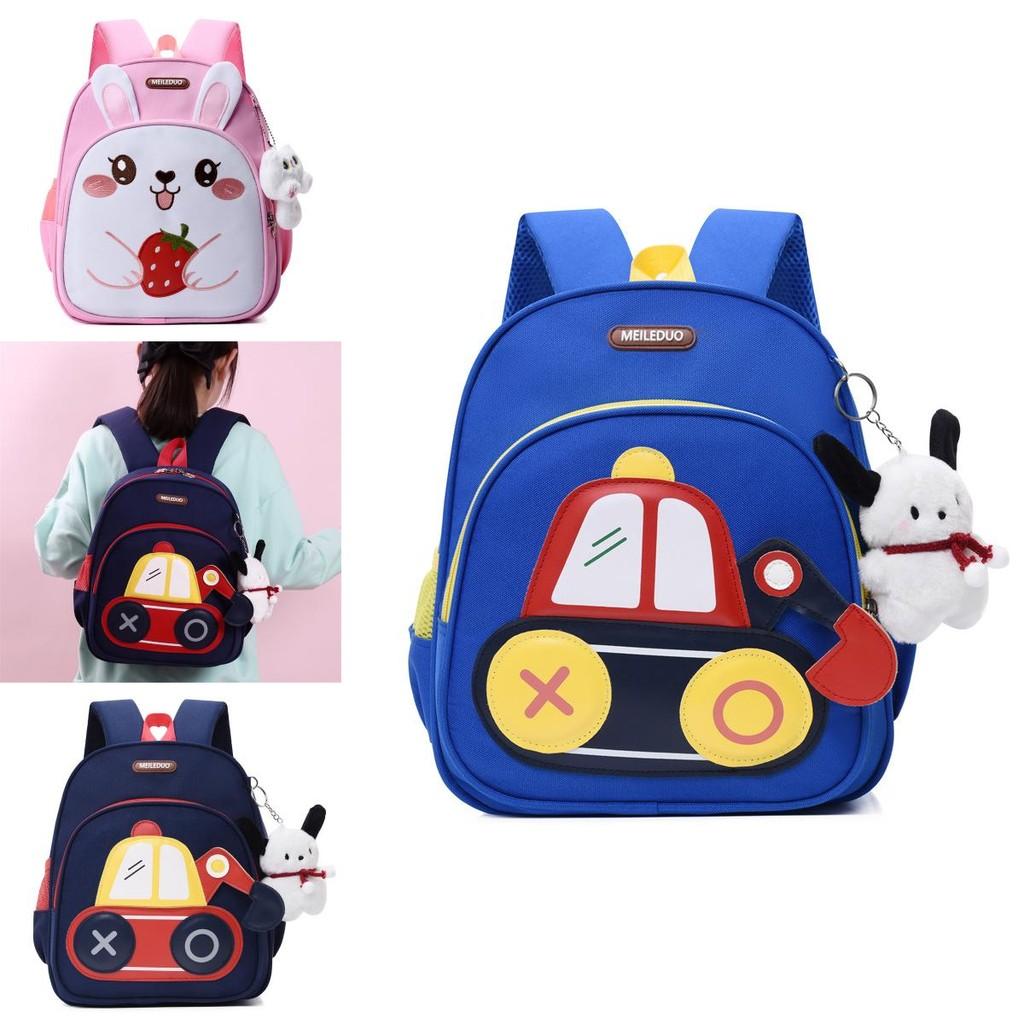 Childrens Rabbit Car Pattern Backpack With Breathable Oxford Fabric For Elementary School Students