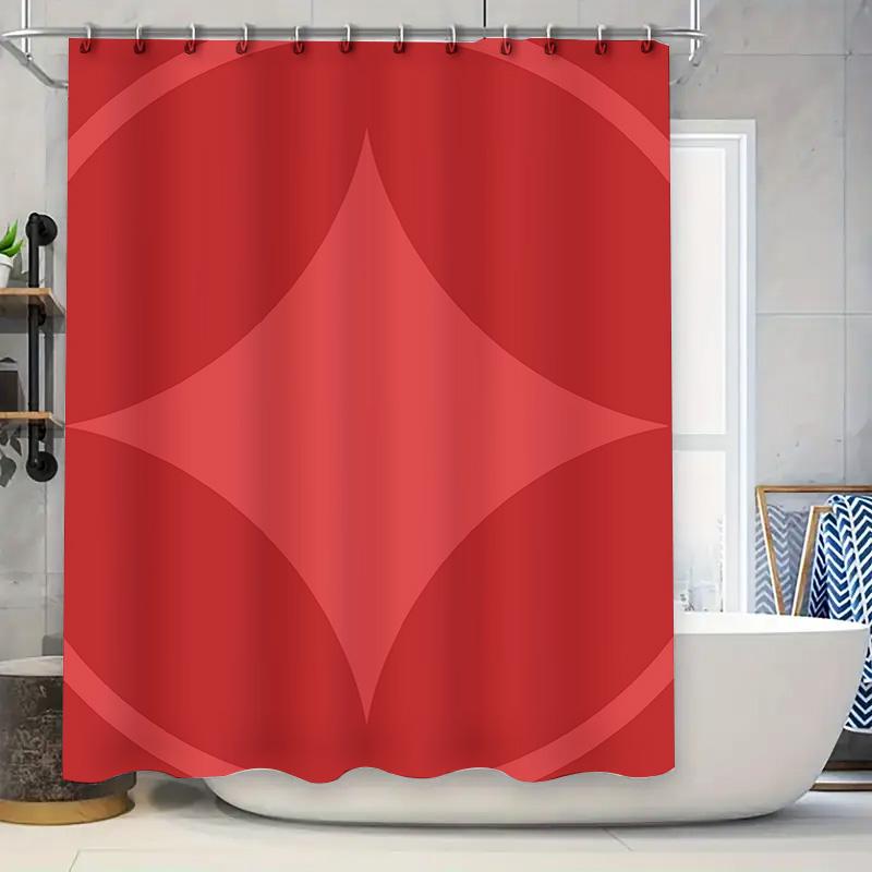 

Red Shower Curtain Decorative Bathtub Liner Waterproof Fabric Shower Doors Window Curtains For Bathroom Free Shipping W60H190(CM)-1 Pcs
