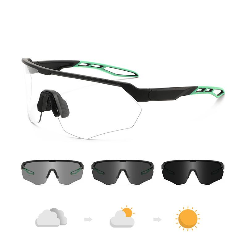 Wow Customized Cycling Glasses With Color Changing Light European American Outdoor Sports Protective Running Marathon Goggles