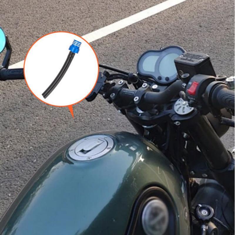 Motorcycle Gas Fuel Cap Single Way Valves Vent Breather Hoses Tubes For Motocross Atv Quad Dirt Pit Bike Fuel Tank Breather Pipe