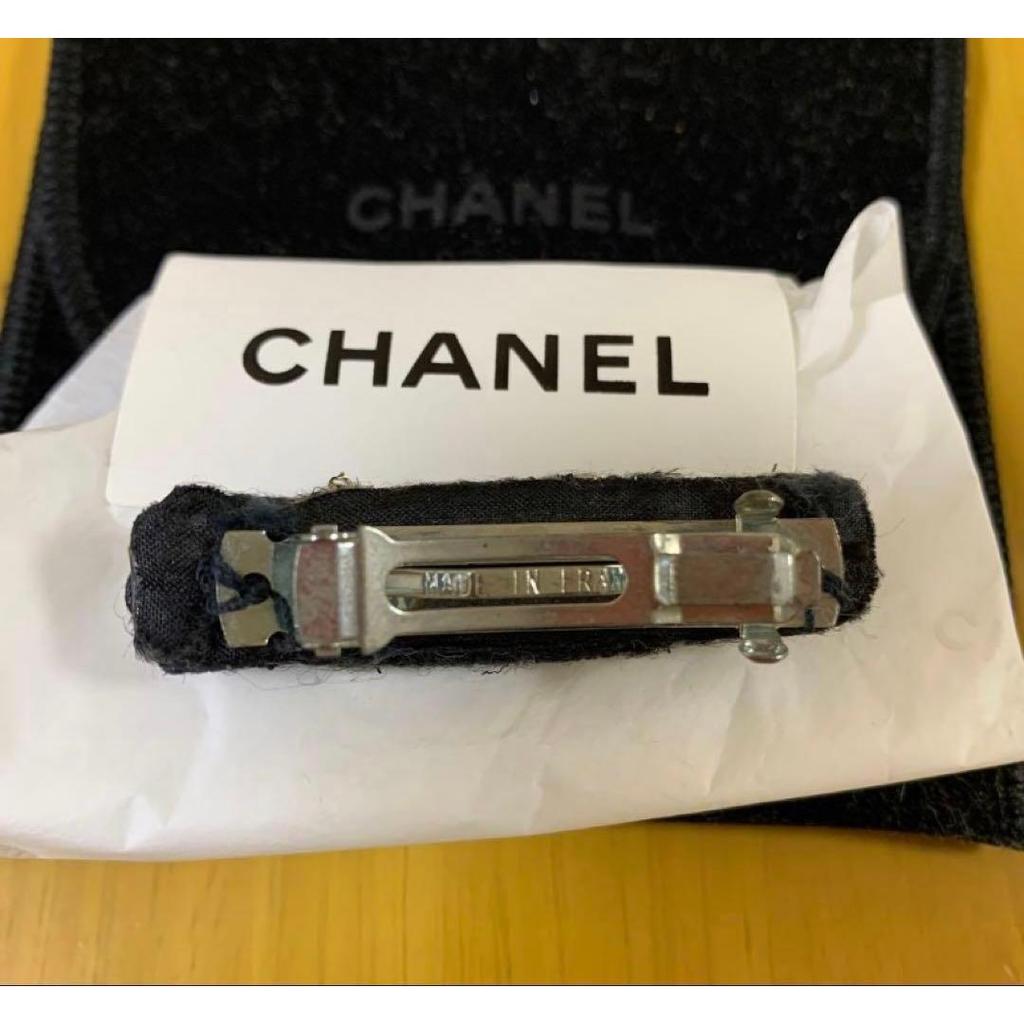 Used CHANEL Tweed Barrette Coco Mark