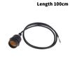 20/30/50/100/200Cm Outdoor Waterproof E27 Lamp Holder With Power Cord Socket Industrial Farm Screw String Lamp Connector