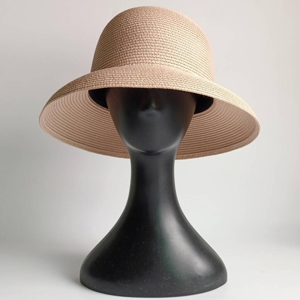 Lake Blue Summer Straw Hat French Elegant Outdoor Beach Travel Anti-ultraviolet Women's Straw Hat  Chapeau Femme