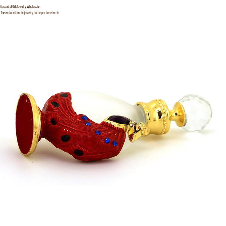 Peacock-Style 12ml Perfume Bottle, Dubai-Inspired Fragrance Container