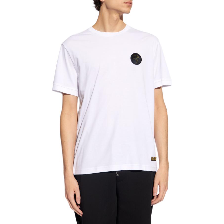 EMPORIO ARMANI EA7 SS24 T Shirt Men's White 3DPT31-PJRGZ-1000