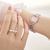 LUKIA Analog Quartz Pink Gradient SAKURA Blooming Limited Silver Silky Pink [Seiko Watch] Tonneau-shaped Watch, Dial, "2026 Edition" SSWA018, Ladies',