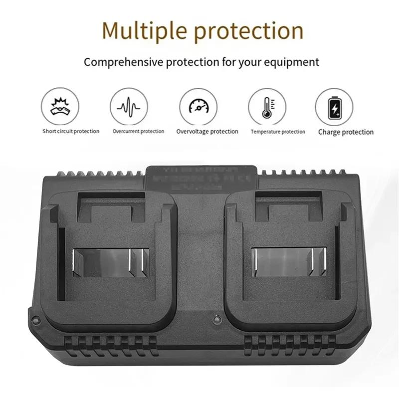 3A Lithium Battery Charger Fast Charging EU/US Plug Power Tool Portable Charger for Makita 18V 21V BL1415 BL1815 BL1830 BL1850