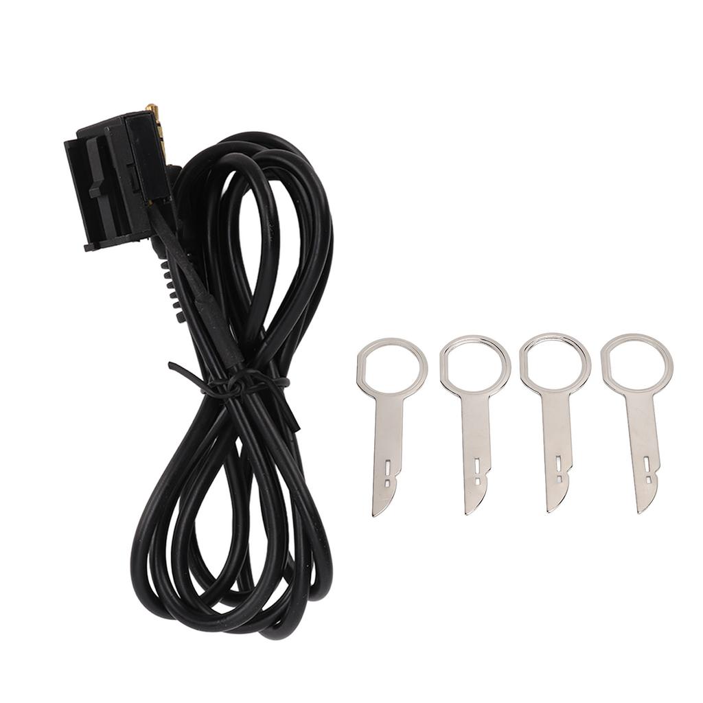 3.5mm Audio Input Aux Cable Adapter with 4 Removal Tools Replacement for Ford Fiesta Mondeo Focus