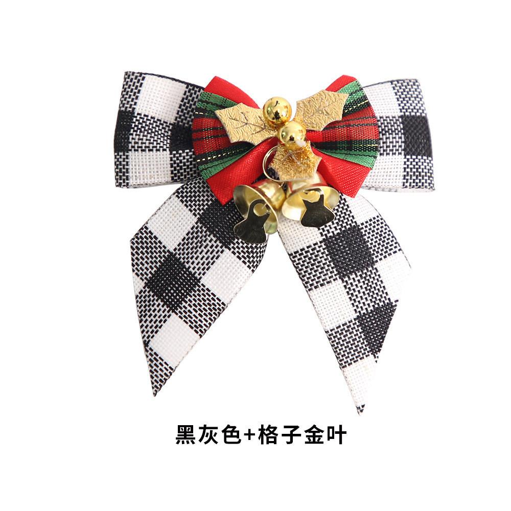 Unique Handmade Christmas Bow Ornament Set With Bells For Captivating Holiday Decor