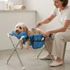 Anti-Tip Folding Pet Grooming Hammock Stainless Steel Frame Cat Nail Trimming Station  Household
