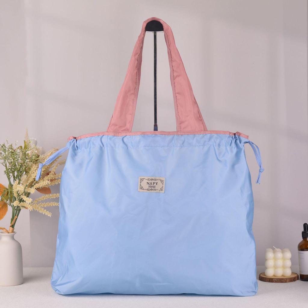 Eco-Friendly Foldable Single Shoulder Tote Bag - Portable, Large Capacity Grocery Bag