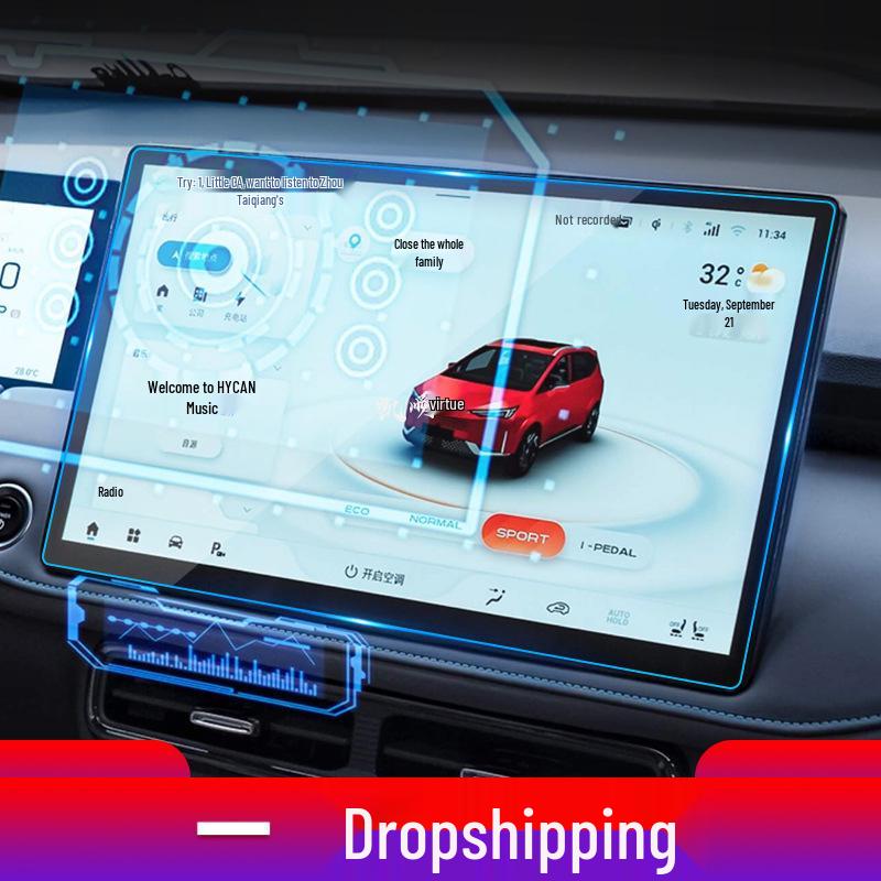 Hyper A06plus Navigation and Z03 Console Screen Anti-Scratch Film for 24 Models