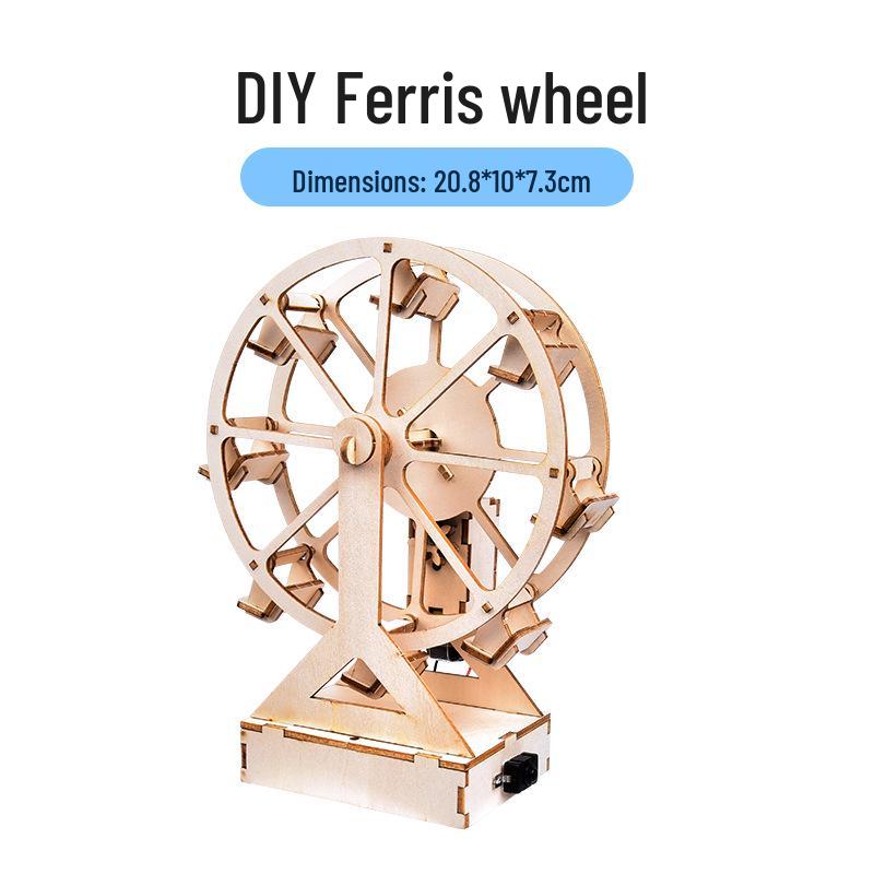 Creative DIY Ferris Wheel Model Kit for Kids' Educational Craft Projects
