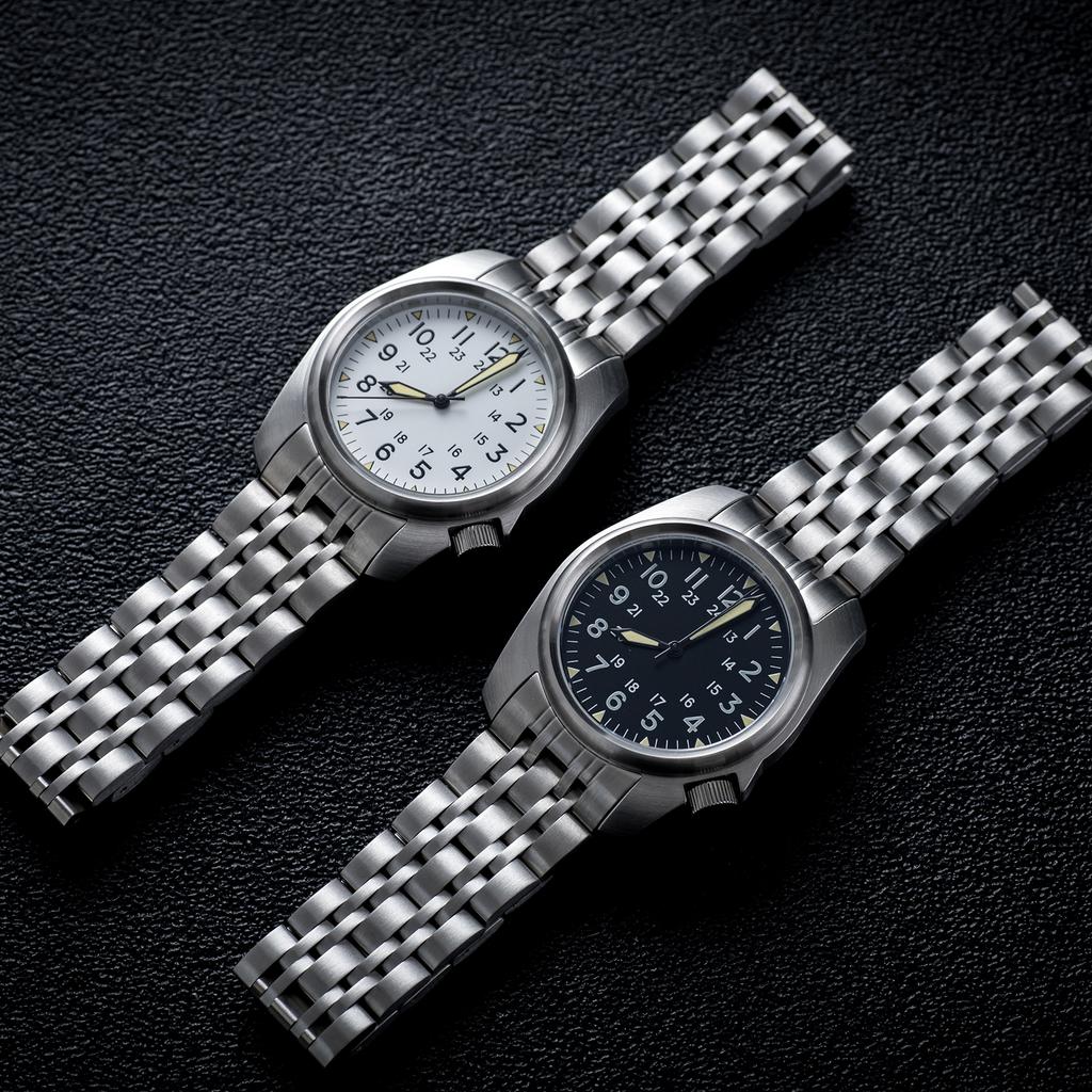 Saphirglas Herrenuhren Japanisches Uhrwerk wasserdicht 5Bar Schwimmen Luxus Business Edelstahl Vintage Pilot Herrenuhr