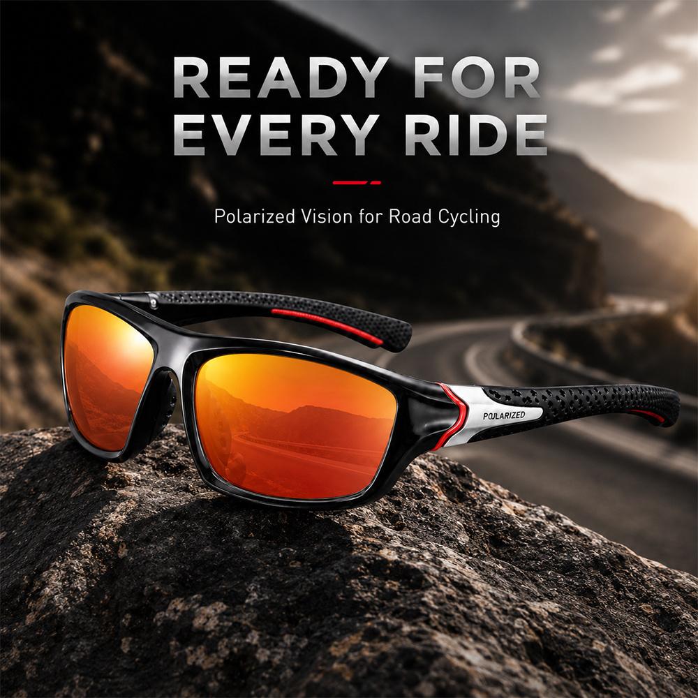 Polarized Sports Sunglasses Men UV400 Anti-Glare Driving Cycling Fishing Goggles Outdoor Windproof Sun Glasses Sport Eyewear