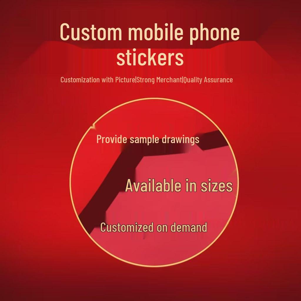 Smooth Sailing Pure Gold Adhesive Phone Sticker - Heaven's Blessing Design