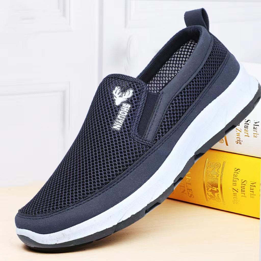 2025 Summer New Men's Casual Mesh Shoes Middle-aged and Elderly Non-slip, Wear-resistant, Comfortable and Breathable Men's Shoes