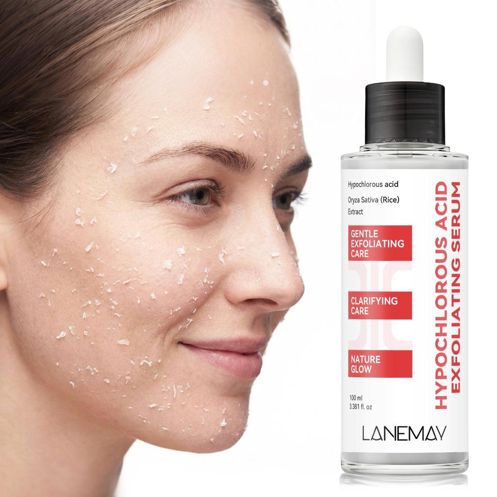 Hypochlorous Acid Exfoliating Serum-Visibly Cleaer Pores-Smooth Skin Purify And Shield-Suitable For All Skin Types, 100ml