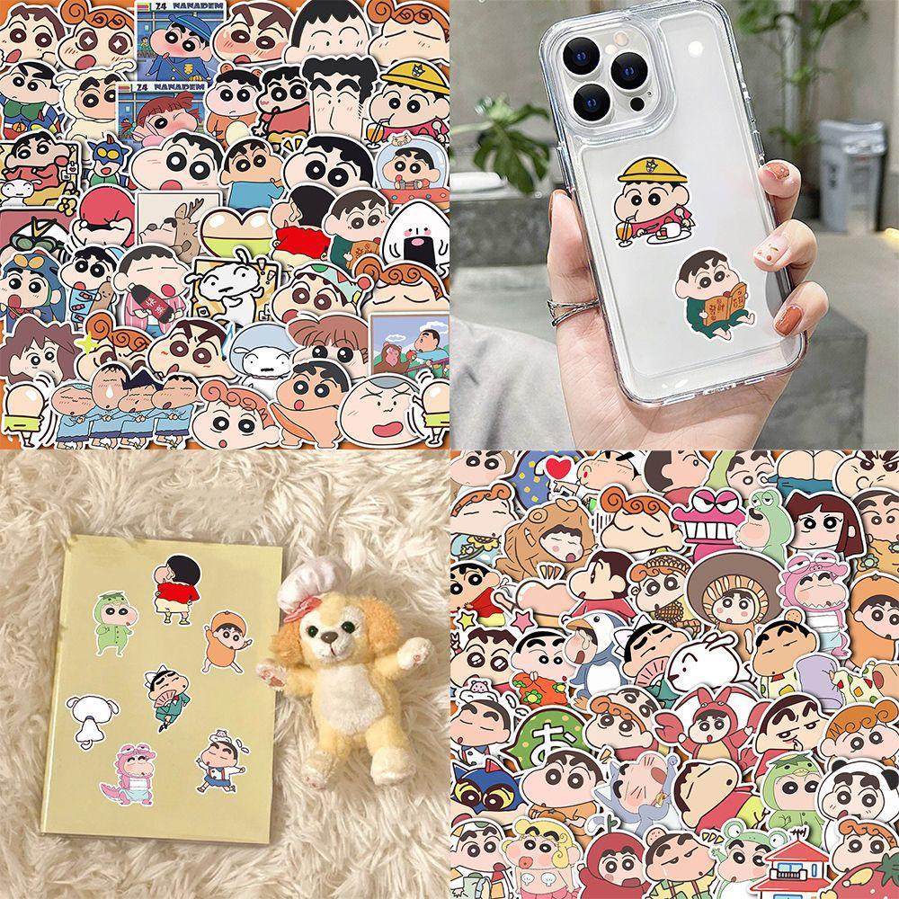 300 Cartoon Shin-chan Stickers: Cute, Waterproof Japanese Anime Collection Featuring Shinnosuke Nohara - Hot Seller.