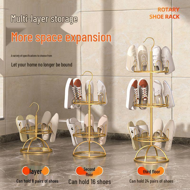 Rotating Wrought Iron Outdoor Sandal & Shoe Drying Rack with Stand
