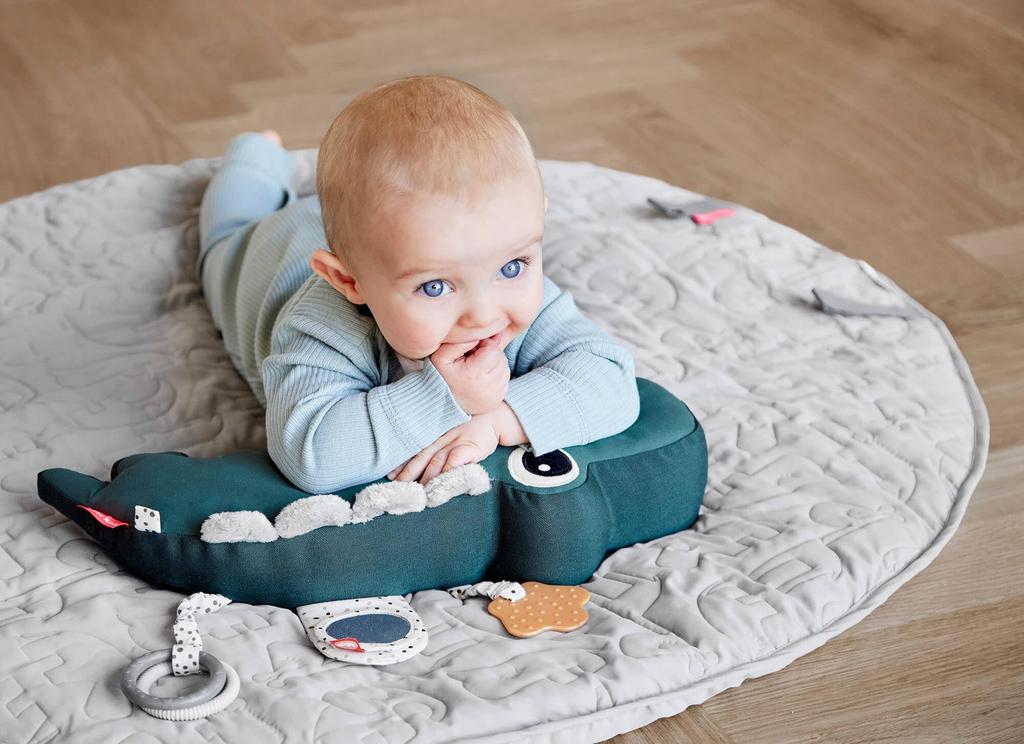 Dambaidia Tummy Time Activity Toy, Crocodile Pattern, 2BD-4103493, Green