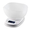 ELECOM Kitchen Scale with Maximum Minimum Bowl, 2kg, 0.1g Display, White, HCS-KS02WH